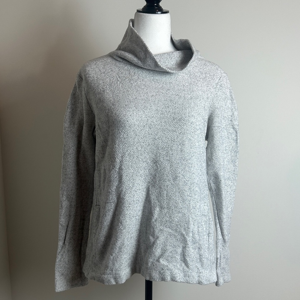 J.Crew Pullover Cowl Neck Kangaroo Sweater – Grey | Size M